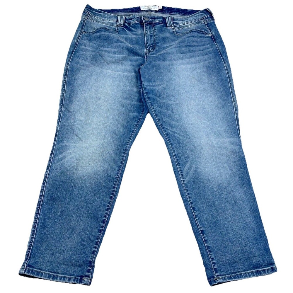 Torrid Jeans Women 20 Regular 20R Skinny Fit Med Wash Faded Pants Ladies Stretch